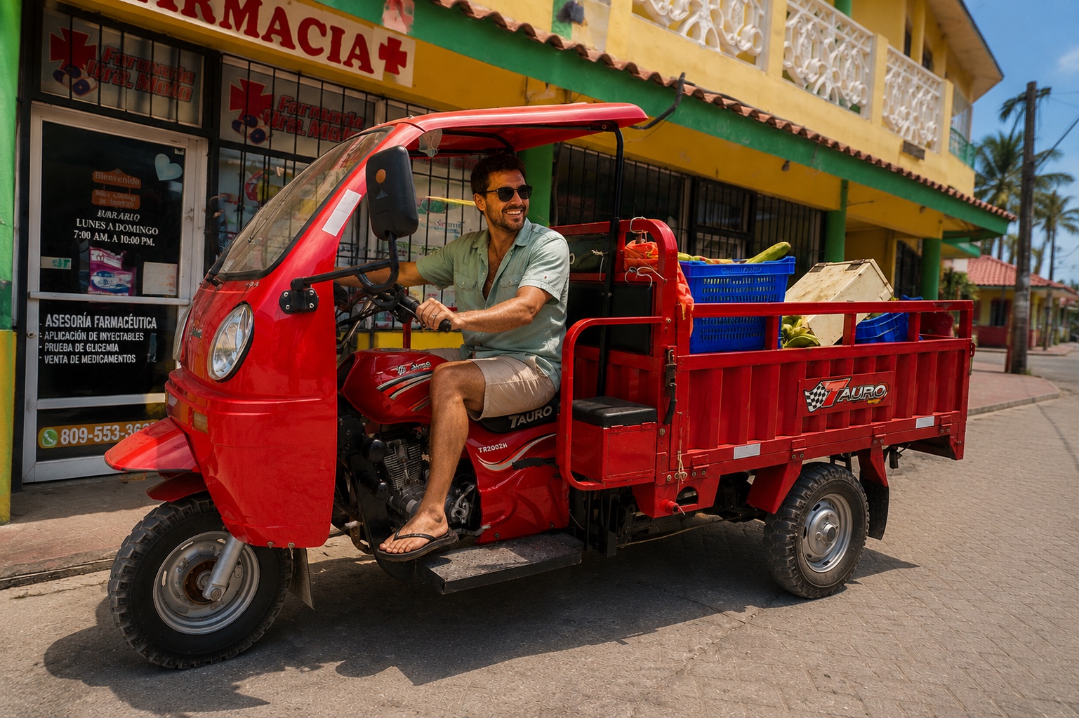 Transportation at night in Punta Cana